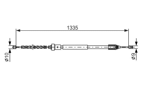 BOSCH Ťažné lanko parkovacej brzdy 1987477783 1