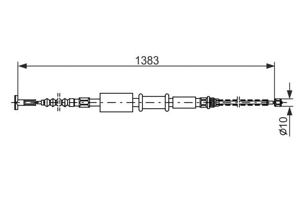 BOSCH Ťažné lanko parkovacej brzdy 1987477826 1