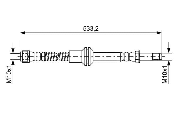 BOSCH Brzdová hadica 1 987 481 609 1