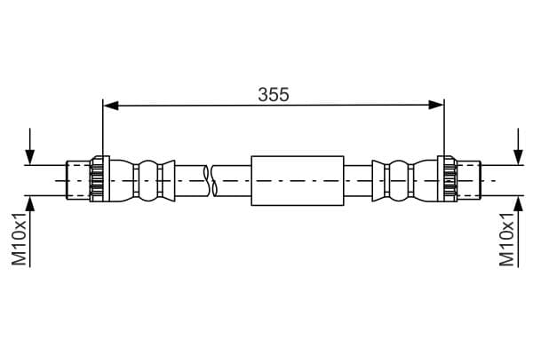 BOSCH Brzdová hadica 1 987 481 665 1
