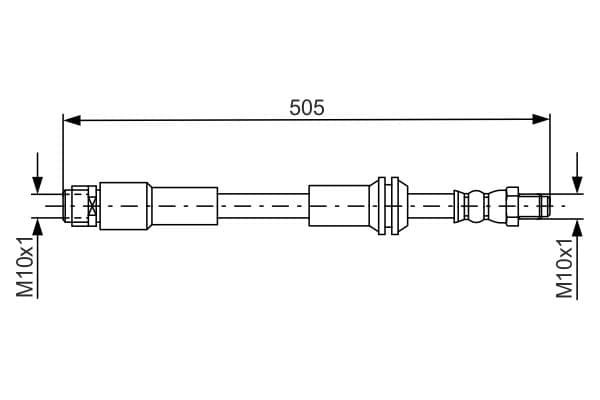 BOSCH Brzdová hadica 1987481675 1