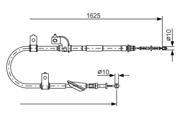 BOSCH Ťažné lanko parkovacej brzdy 1 987 482 081 1