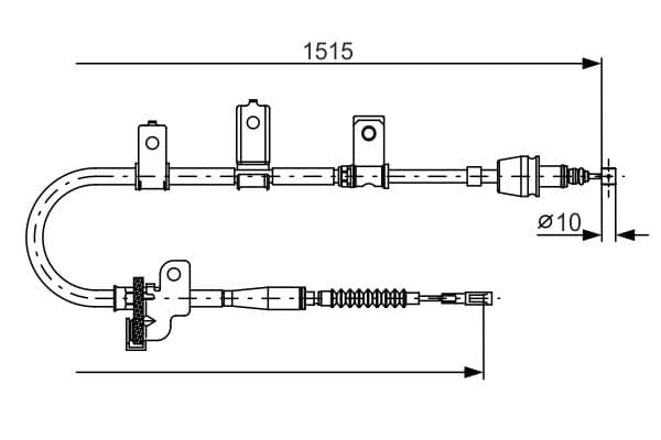 BOSCH Ťažné lanko parkovacej brzdy 1987482097 1