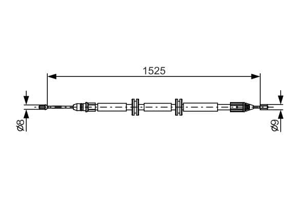 BOSCH Ťažné lanko parkovacej brzdy 1987482142 1