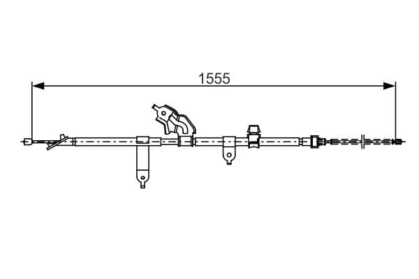 BOSCH Ťažné lanko parkovacej brzdy 1987482221 1