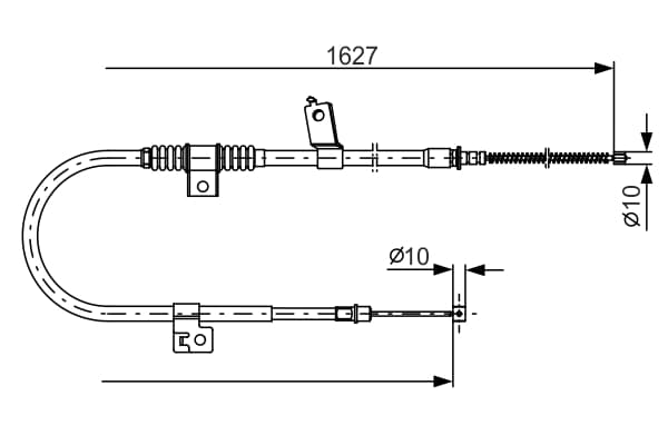 BOSCH Ťažné lanko parkovacej brzdy 1987482274 1
