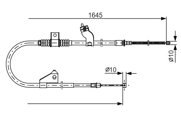BOSCH Ťažné lanko parkovacej brzdy 1987482275 1