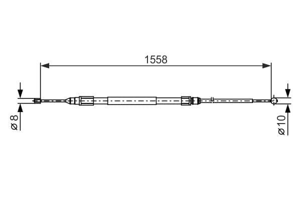BOSCH Ťažné lanko parkovacej brzdy 1987482368 1