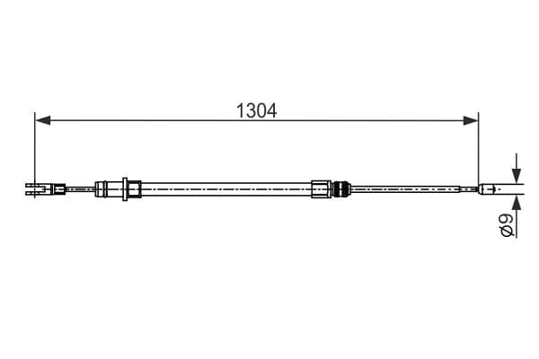 BOSCH Ťažné lanko parkovacej brzdy 1 987 482 431 1