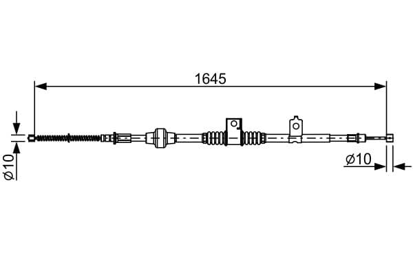 BOSCH Ťažné lanko parkovacej brzdy 1987482517 1