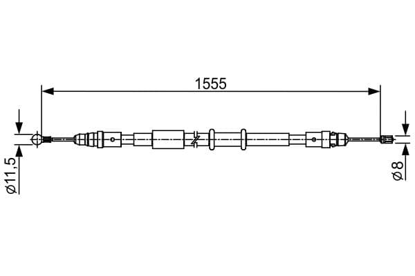 BOSCH Ťažné lanko parkovacej brzdy 1987482552 1