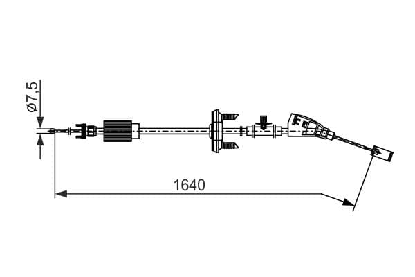 BOSCH Ťažné lanko parkovacej brzdy 1987482798 1