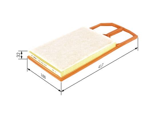 BOSCH Vzduchový filter F026400019 1