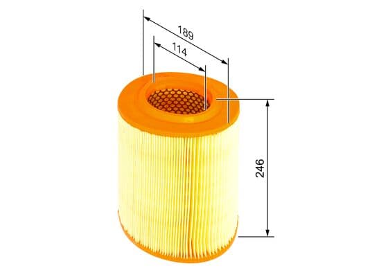 BOSCH Vzduchový filter F026400039 1