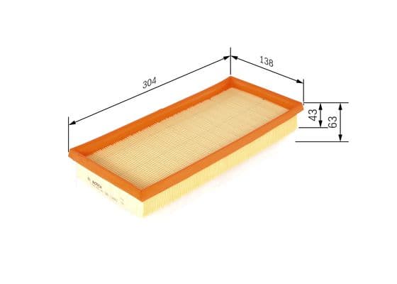 BOSCH Vzduchový filter F026400140 1
