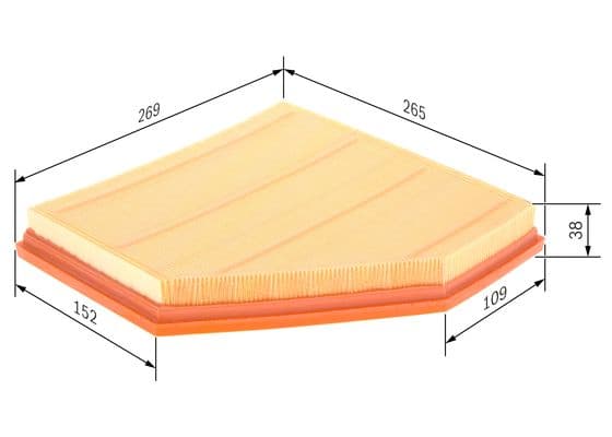 BOSCH Vzduchový filter F 026 400 270 1