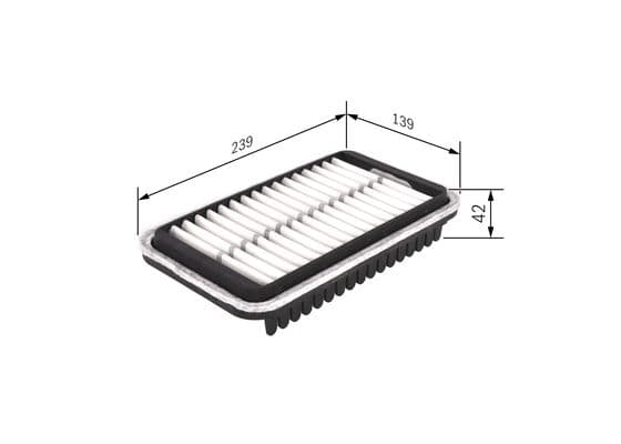 BOSCH Vzduchový filter F026400418 1