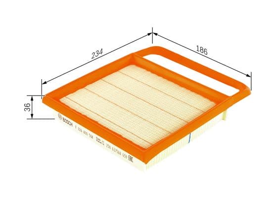 BOSCH Vzduchový filter F026400504 1