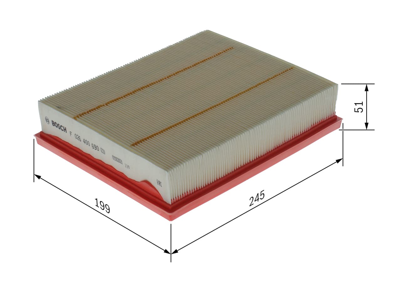 BOSCH Vzduchový filter F 026 400 690 1