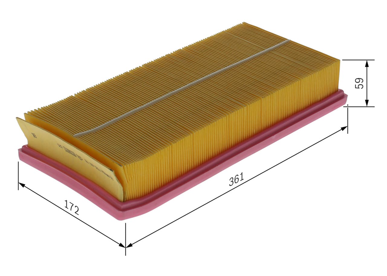 BOSCH Vzduchový filter F 026 400 739 1