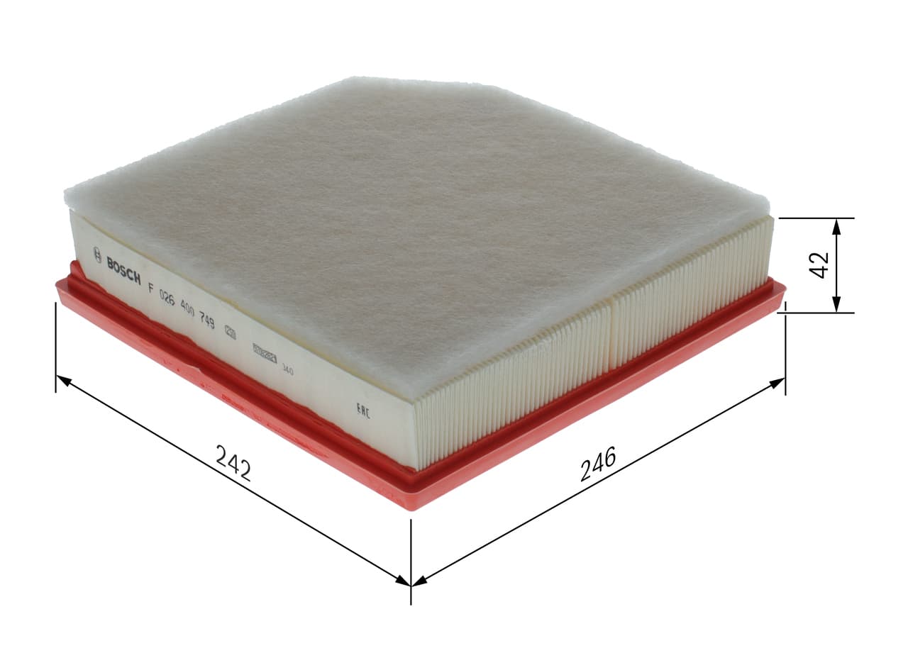 BOSCH Vzduchový filter F 026 400 749 1