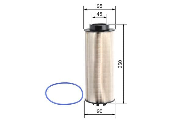 BOSCH Palivový filter F026402032 1