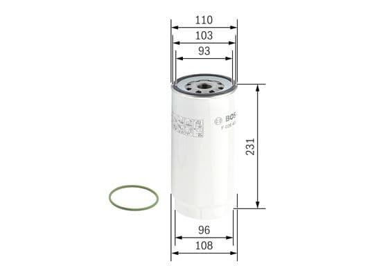 BOSCH Palivový filter F026402038 1