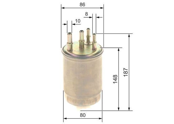 BOSCH Palivový filter F 026 402 244 1