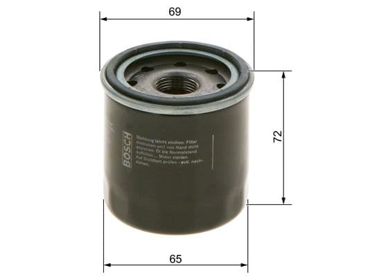 BOSCH Olejový filter F026407001 1