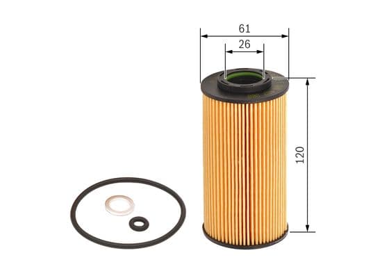 BOSCH Olejový filter F026407062 1