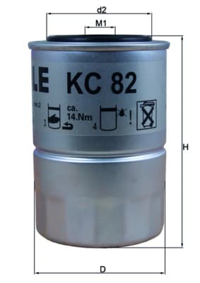 KNECHT Palivový filter KC82D 1