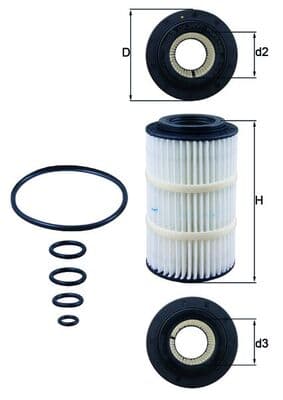 KNECHT Olejový filter OX3457D 1