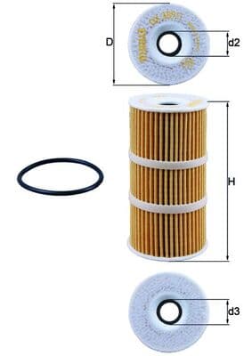KNECHT Olejový filter OX3891D 1
