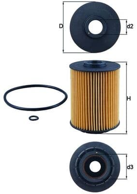 KNECHT Olejový filter OX356D 1