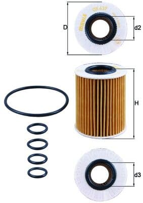 KNECHT Olejový filter OX437D 1