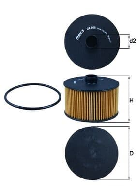 KNECHT Olejový filter OX968D 1