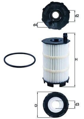 KNECHT Olejový filter OX3504D 1
