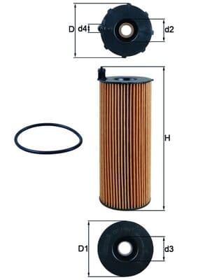 KNECHT Olejový filter OX1961D1 1