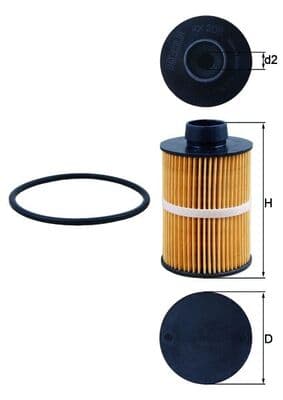 KNECHT Palivový filter KX208D 1
