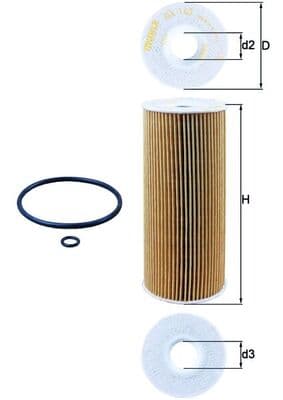 KNECHT Olejový filter OX143D 1