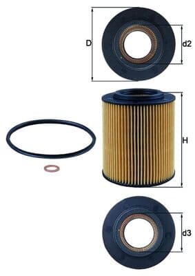 KNECHT Olejový filter OX1541D 1