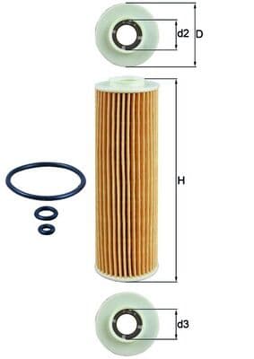 KNECHT Olejový filter OX 183/5D1 1