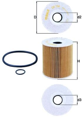 KNECHT Olejový filter OX 156D1 1