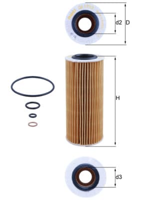 KNECHT Olejový filter OX1773D 1