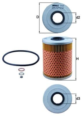 KNECHT Olejový filter OX68D 1