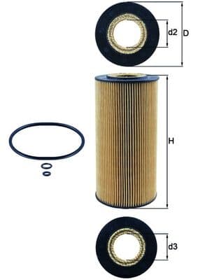 KNECHT Olejový filter OX1231D 1