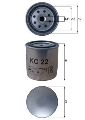 KNECHT Palivový filter KC22 1
