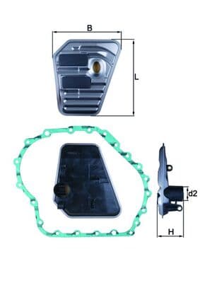 KNECHT Hydraulický filter automatickej prevodovky HX167D 1