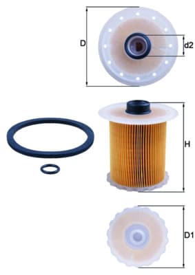 KNECHT Palivový filter KX81D 1