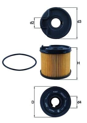 KNECHT Palivový filter KX87D 1